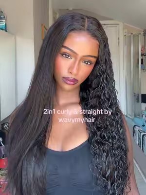 TikTok post by @7arseama for Wavymy. Caption reads: I lovee how versatile this hair is ➰@Wavymyhair....