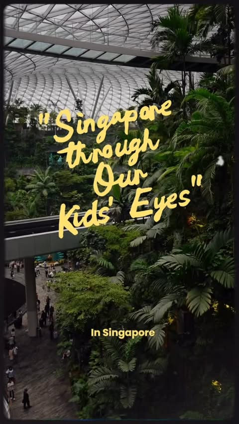 Instagram post by @muzammilrahmat for VisitSingapore. Caption reads: Singapore stole our hearts, but watching the kids....