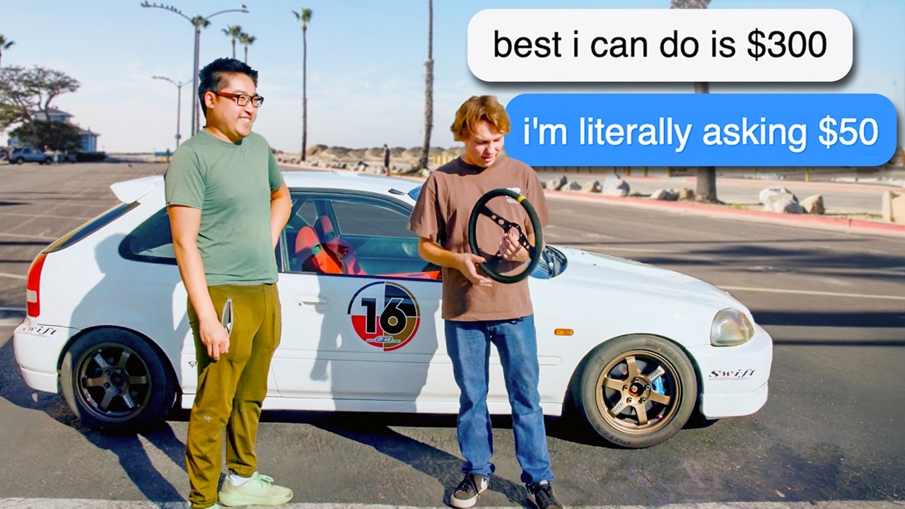 YouTube post by @Donut for Shopify. Caption reads: Overpaying for Cheap Car Parts on FB Marketplace.