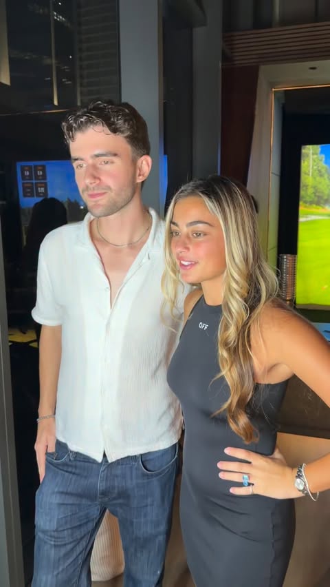 Instagram post by @gabbygolfgirl for Bumble. Caption reads: I interviewed singles at @bumble ‘s golf mixer....