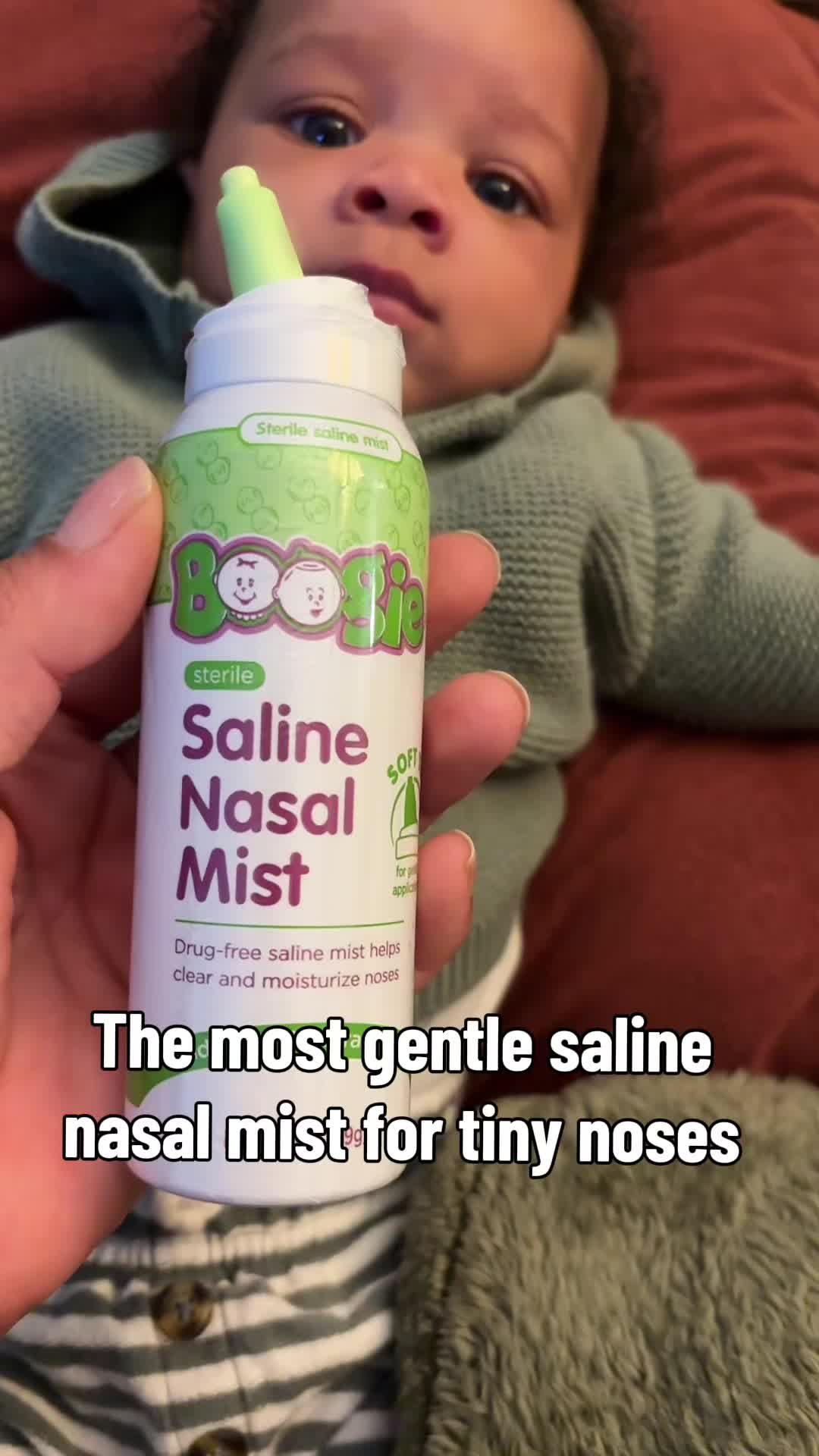 TikTok post by @janessarowley for Boogie Wipes. Caption reads: This saline spray from @Boogie Brand has been a....