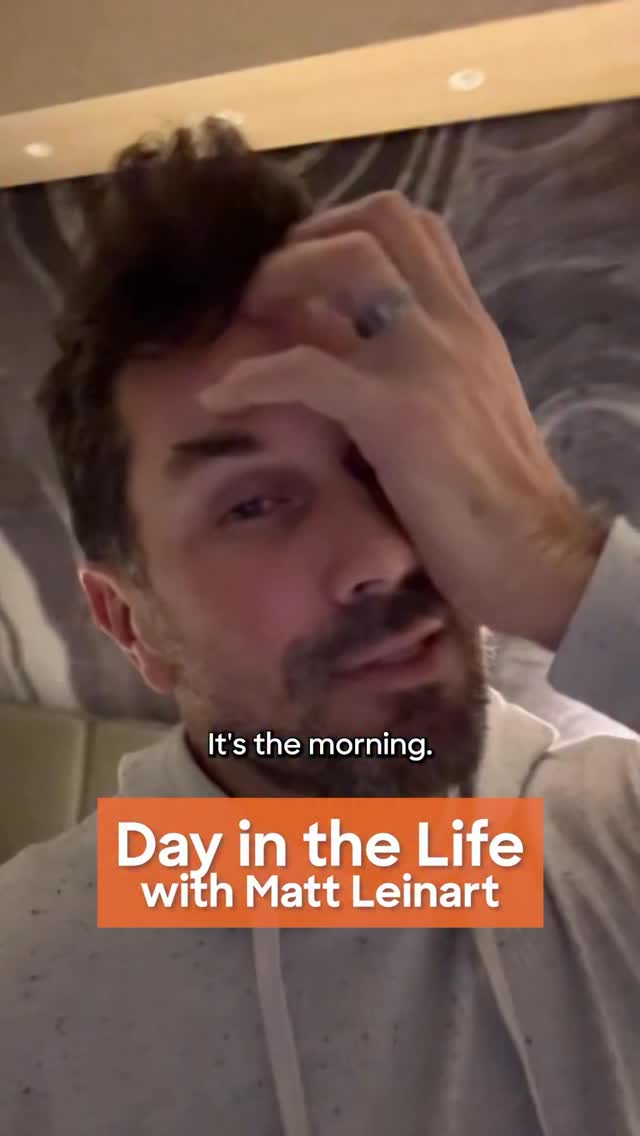 Instagram post by @mattleinartqb for Discover. Caption reads: #DiscoverPartner 🏈 Curious what goes down before....