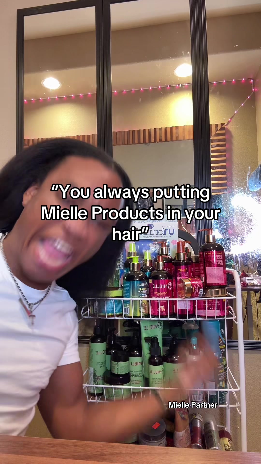 TikTok post by @teylenjaree for Mielle Organics. Caption reads: when I was starting my hair growth journey I kept....