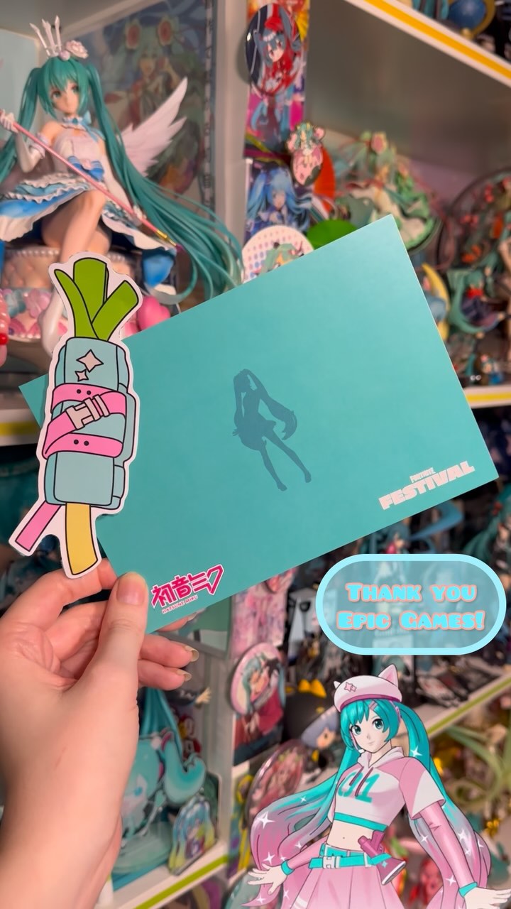 Instagram post by @snowmeeks for Epic Games. Caption reads: ✨Hatsune Miku x Fortnite✨

Thank you Epic Games....