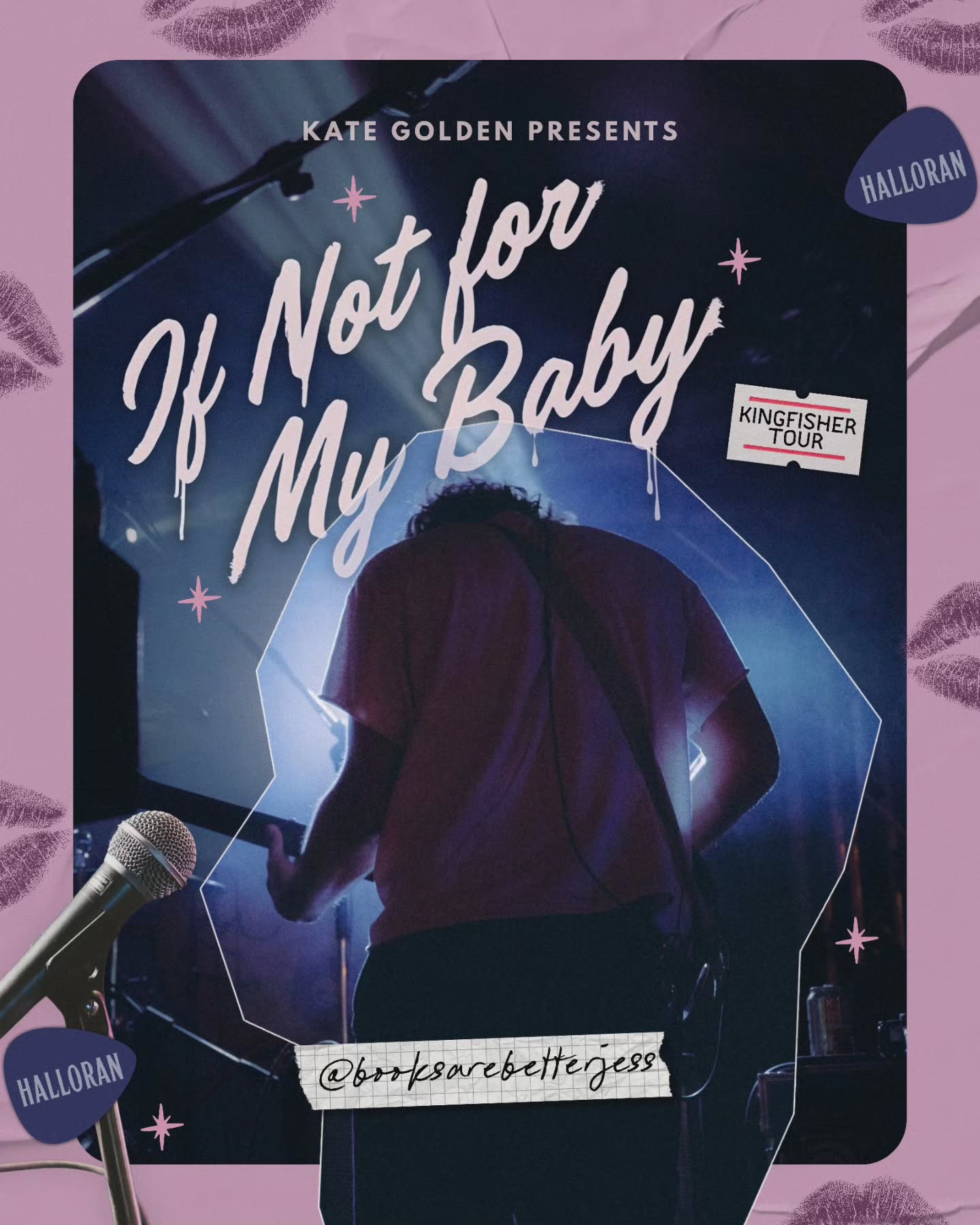 Instagram post by @booksarebetterjess for Berkley Publishing Group. Caption reads: IF NOT FOR MY BABY
by @kategoldenauthor....