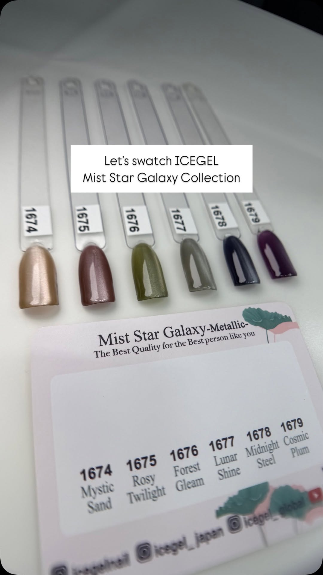 Instagram post by @manicured_byjasmine for ICEGEL. Caption reads: Forever obsessed with @icegel_global and magnetic....