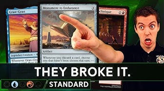 YouTube post by @JimDavisMTG for INTO THE AM. Caption reads: 🏫 The World Champion Decklist Is Busted! 🏫 -....