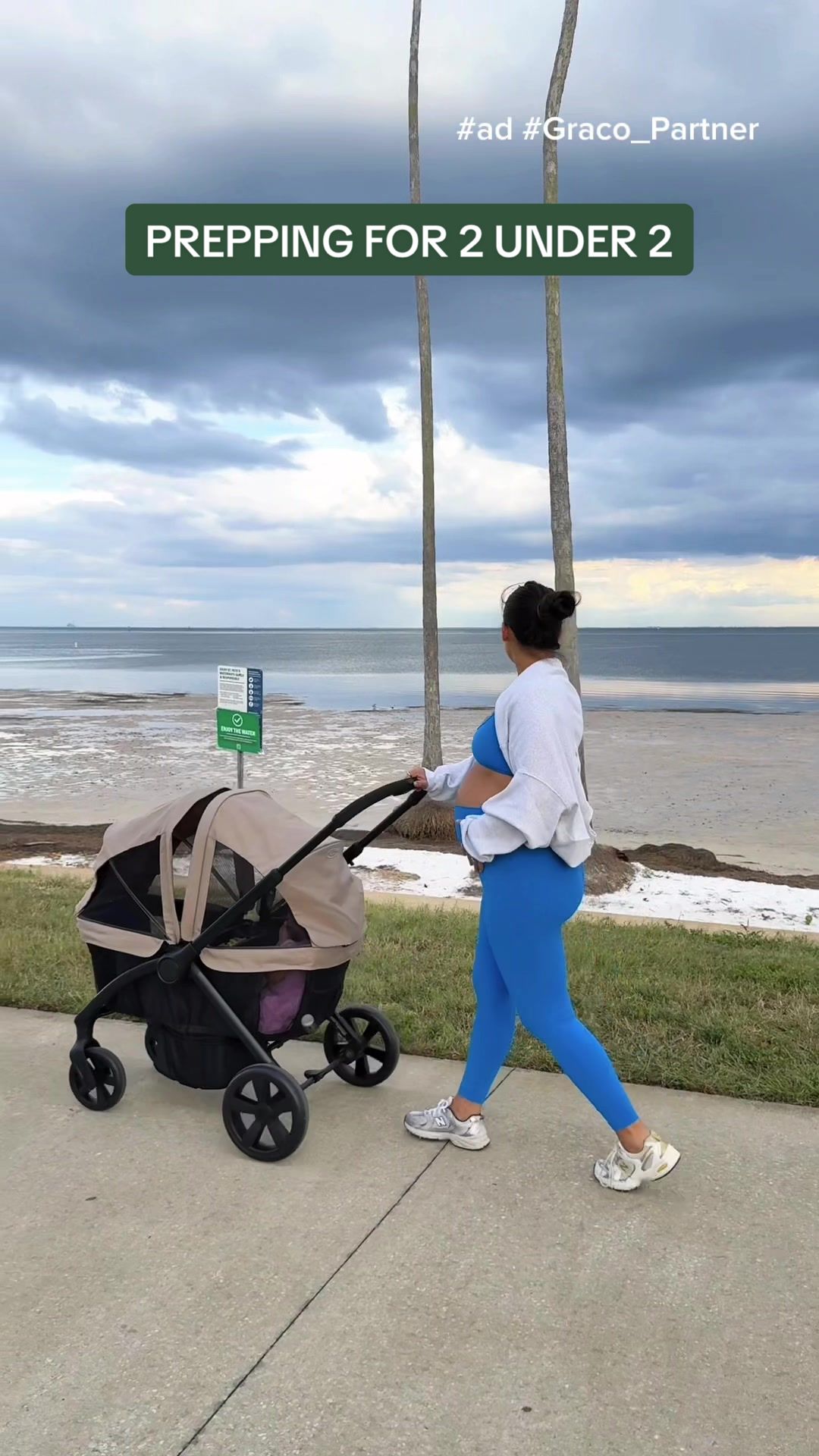 TikTok post by @rachel_muse for Graco. Caption reads: #ad we have been using this thing everyday for a....