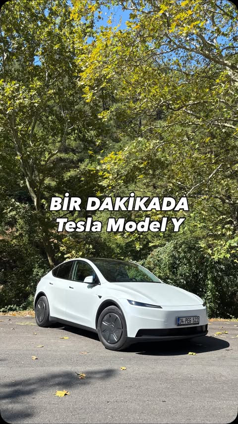 Instagram post by @grafi.garaj for Tesla. Caption reads: ❓Sizce 2.474.985 TL’ye Tesla Model Y Standart....