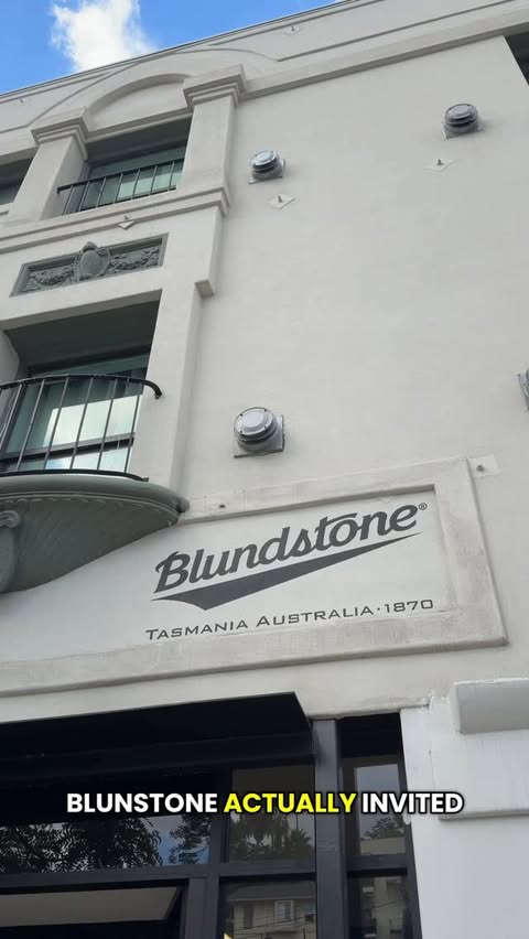 Instagram post by @whoisgev for Blundstone. Caption reads: @Blundstone USA invited me out to grab a pair of....