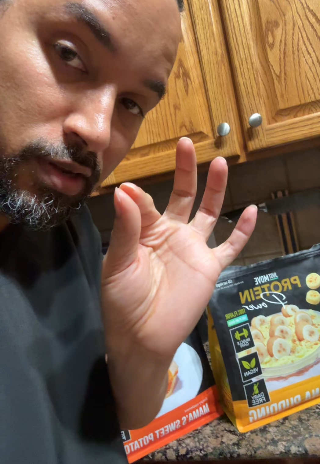 TikTok post by @getglamfam for Just Move Supplements. Caption reads: @Just Move Supplements put their foot in this....