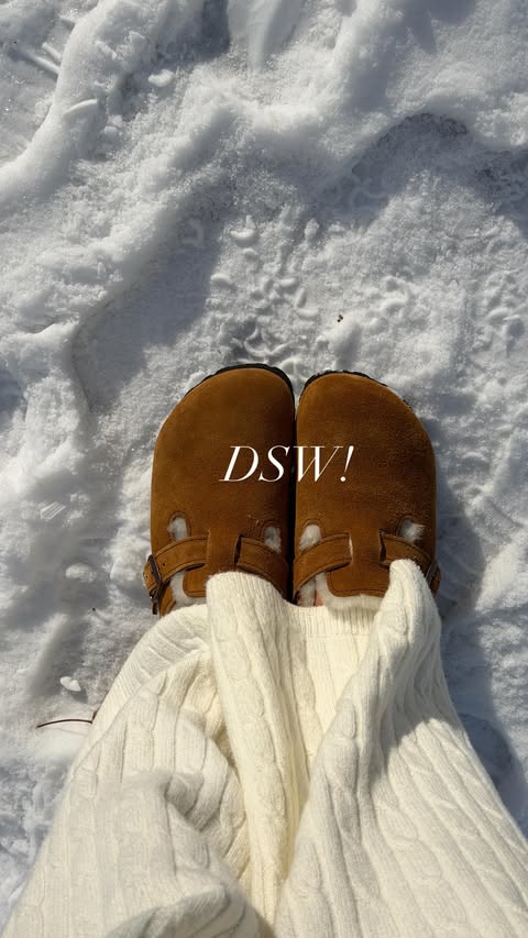 Instagram post by @maddychang for DSW. Caption reads: holiday shoe gift guide feat. @dsw ! #ad 👟🤍....