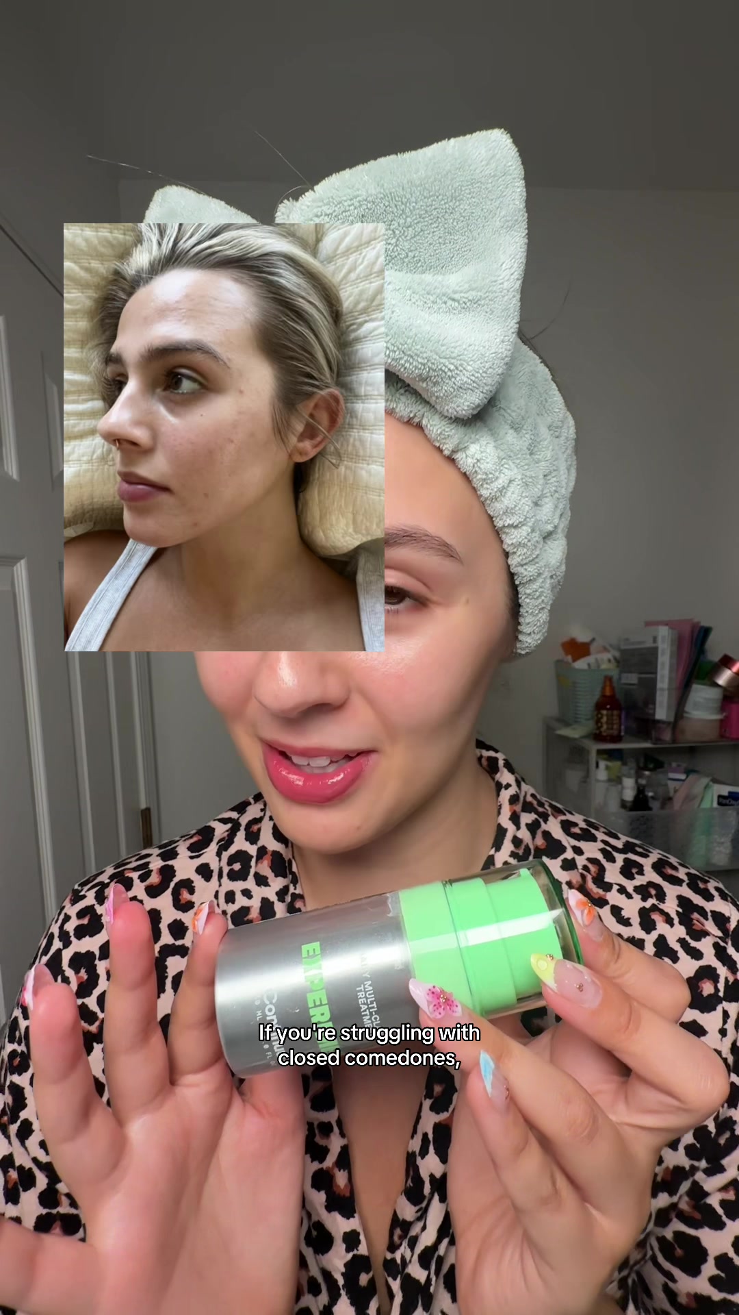 TikTok post by @livvvmarkley for Experiment Beauty. Caption reads: [...] support in one product️️ 😩❤️❤️ @Experiment....