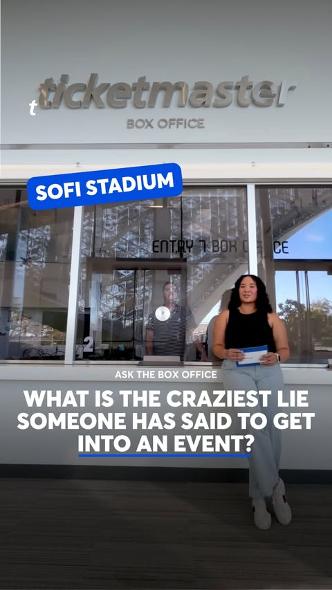 Instagram post by @marissakumari for Ticketmaster. Caption reads: Got questions about tickets? 🎟️ From fan stories....