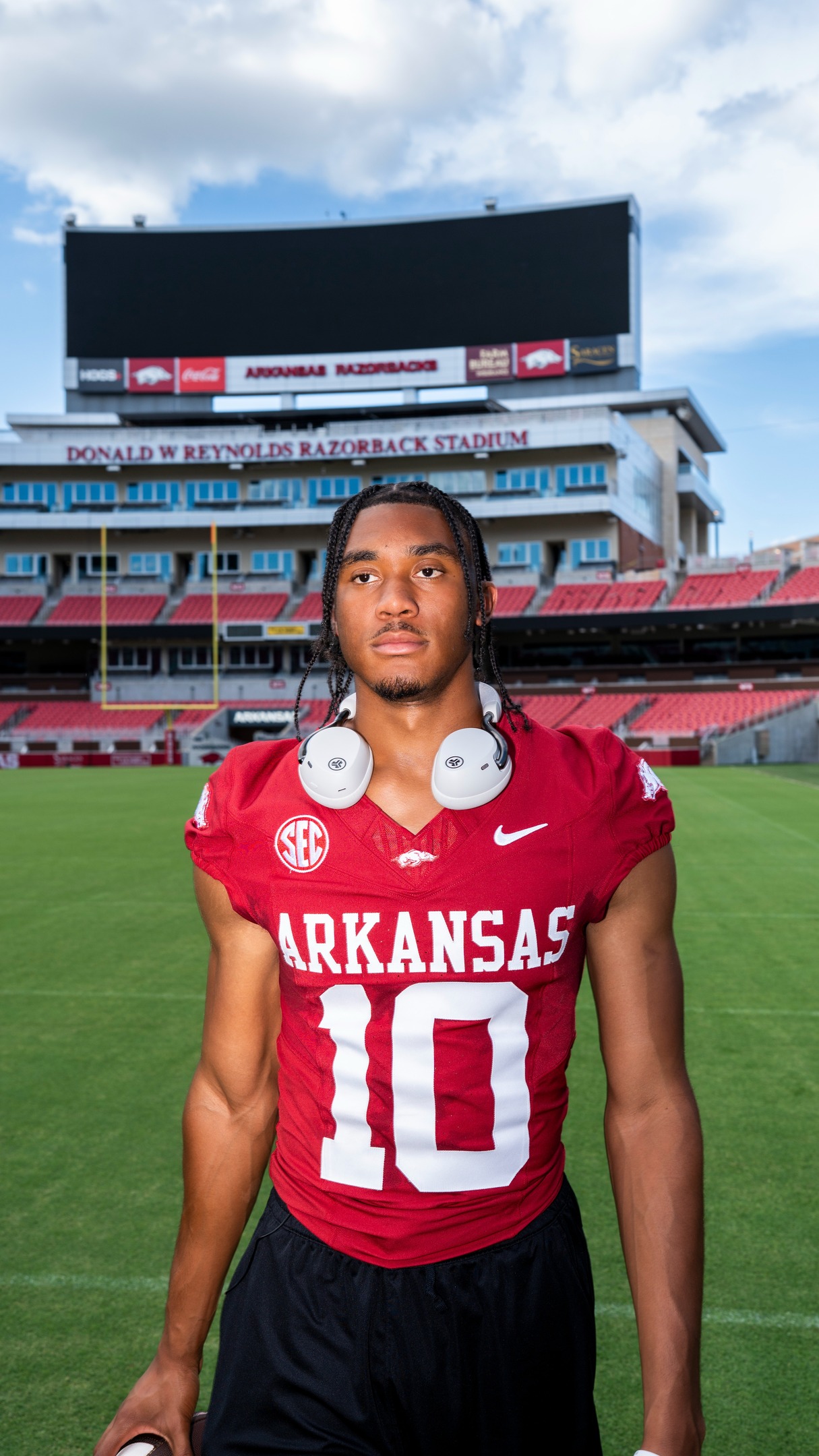 Instagram post by @taylengreen for JLab. Caption reads: No skips when @taylengreen's on aux🎶.