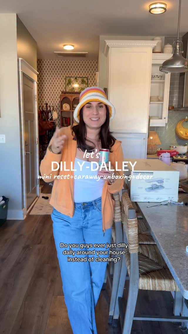 Instagram post by @kaylla_spencer for Caraway Home. Caption reads: didn’t realize my camera wasn’t recording for the....