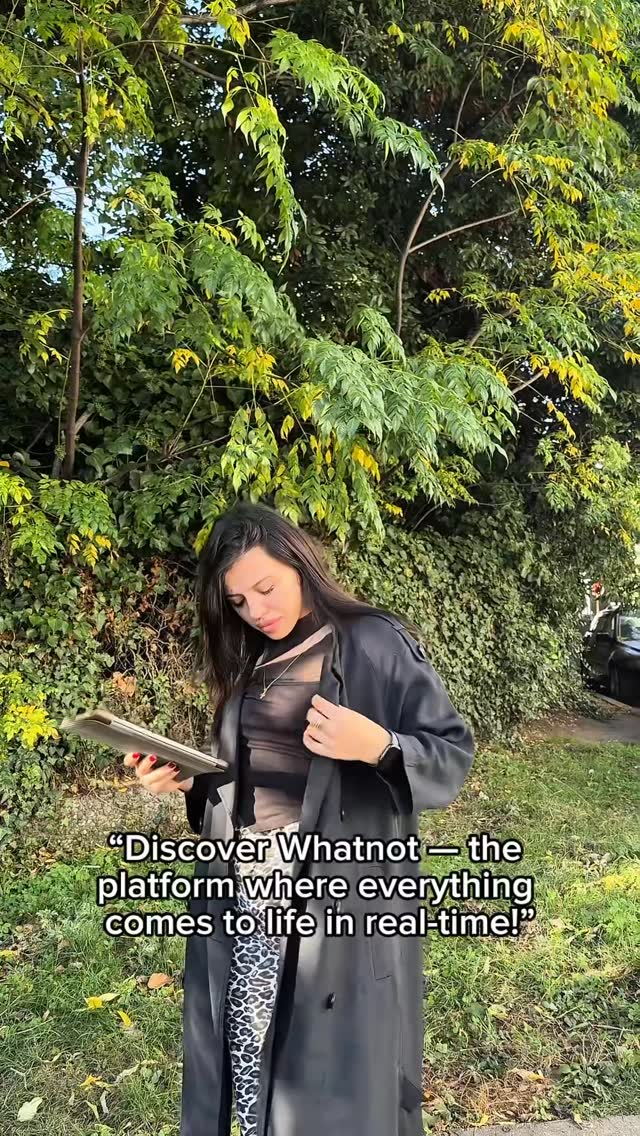 Instagram post by @salomeberidzeee for Whatnot. Caption reads: @whatnot “Discover Whatnot — the platform where....