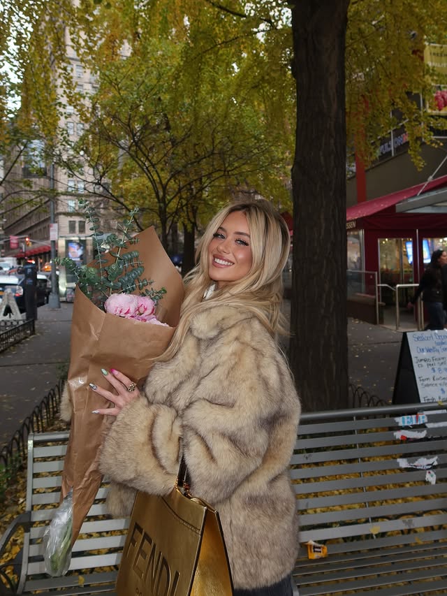 Instagram post by @kaylor.martin for PEPPERMAYO. Caption reads: ps. Peonies are actually my favorite flower now....