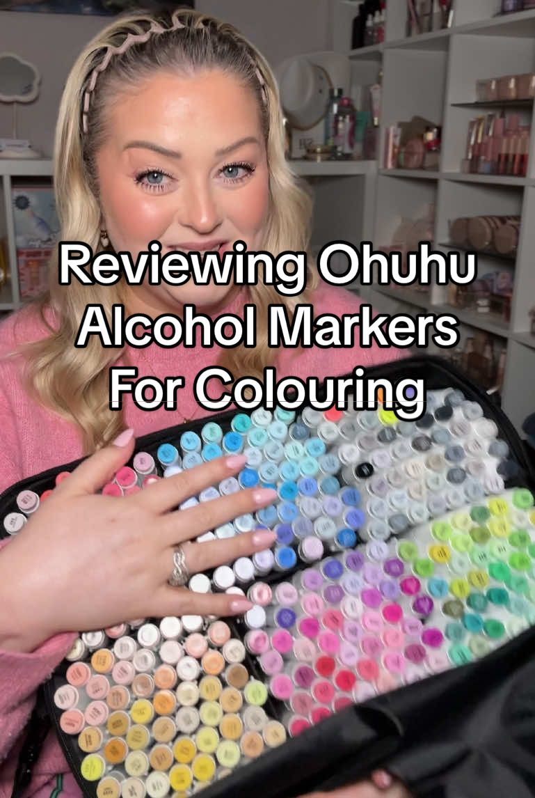 TikTok post by @sammieplusizedisabledmum for Ohuhu. Caption reads: [...] & I’m a colouring addict now 😅👏🏼....