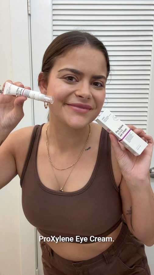 Instagram post by @piperlandon for VGObeauty. Caption reads: Loving how @vgo_beauty1 Pro Xylane Active Eye....