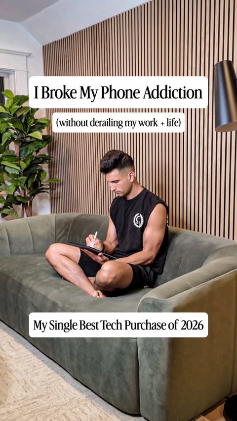 Instagram post by @sahilbloom for Amazon Kindle. Caption reads: I broke my phone addiction (and breathed new life....