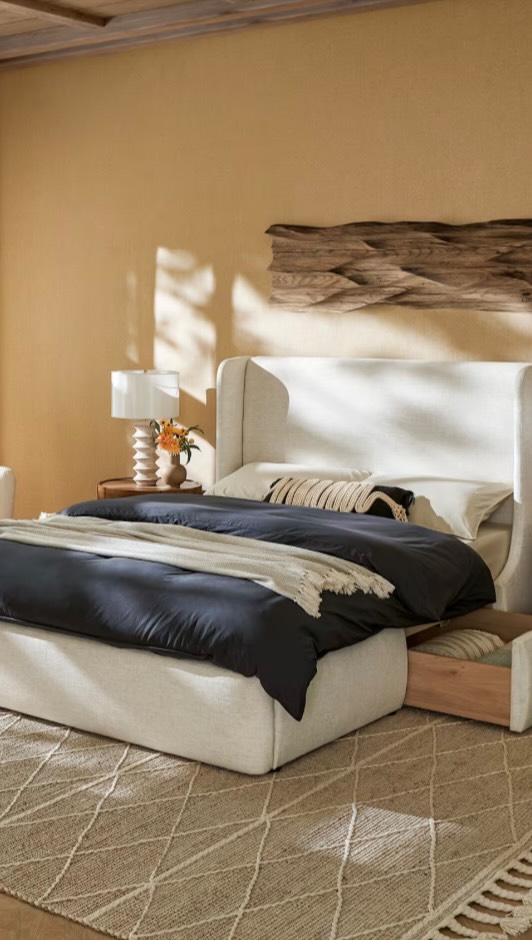 Instagram post by @withfay for Castlery. Caption reads: POV: You’re planning your dream bedroom makeover…....