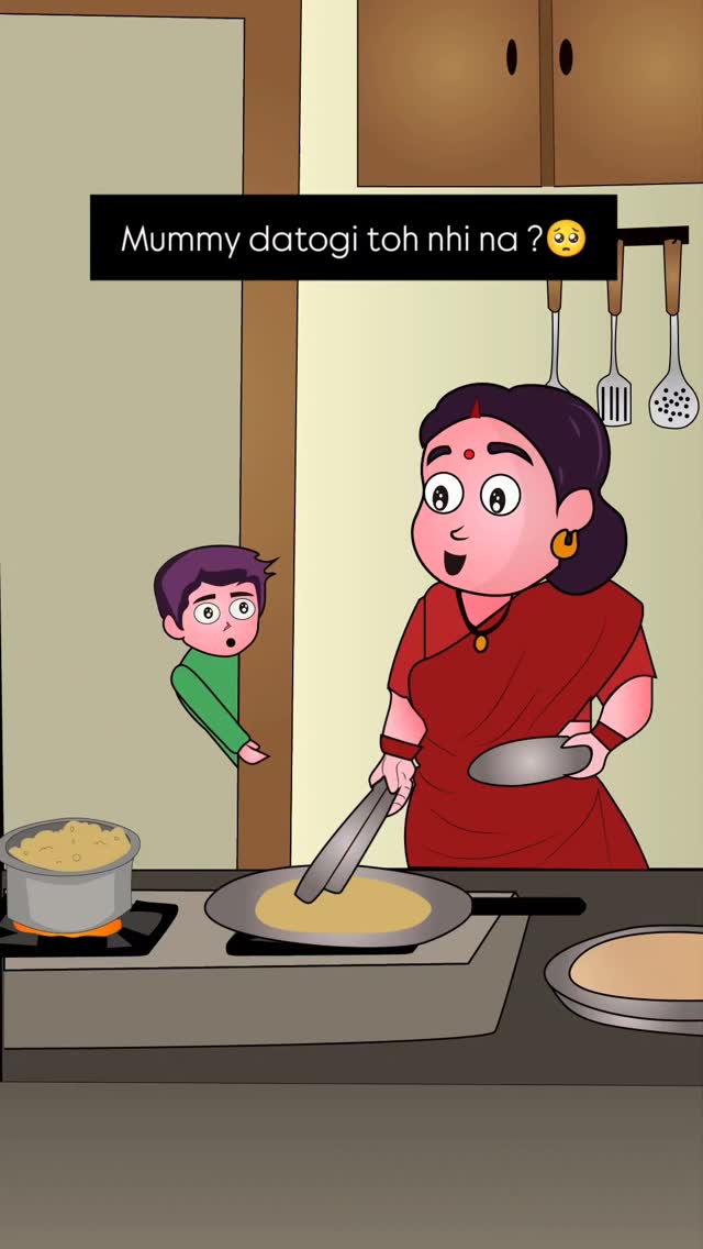 Instagram post by @anjali.illustrator for Kinder. Caption reads: Kya khana khanaa!!!😂
Cutest voice ♥️

#cutekid....