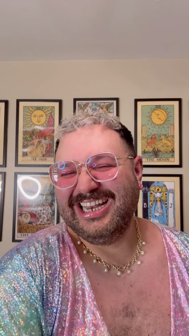 Instagram post by @golden_mirror_fortunes for Astrology.com. Caption reads: [...] brilliant and glittery! By using the....