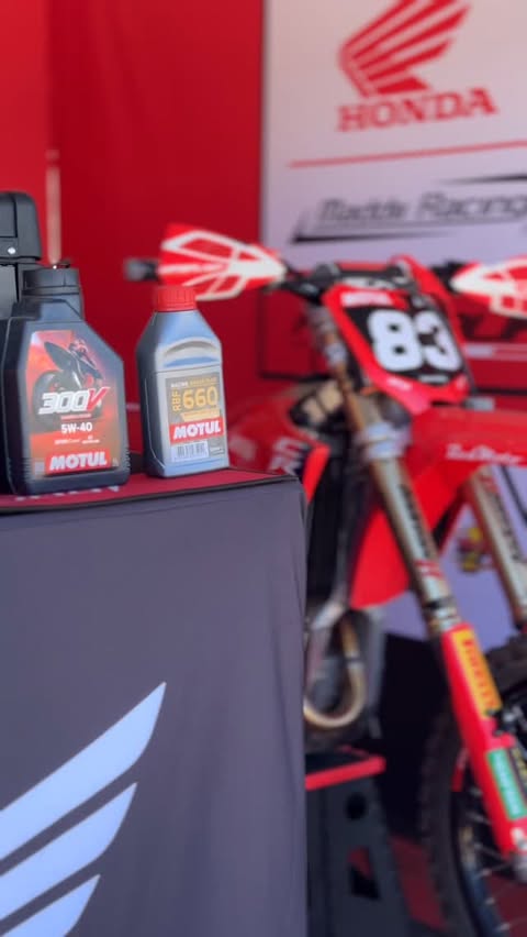 Instagram post by @maddiiracing for Motul. Caption reads: [...] share this incredible partnership with....
