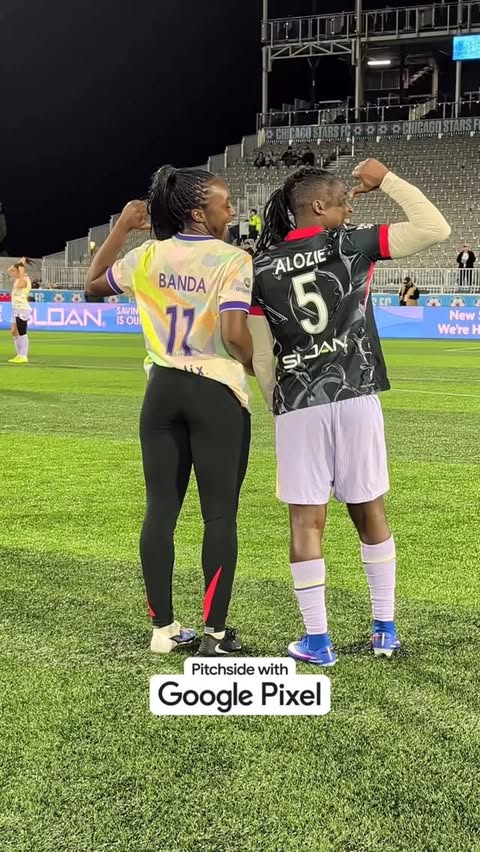 Instagram post by @zambiawomensnationalteam for National Women's Soccer League. Caption reads: NWSL 🤝 Super Falcons 🤝 Copper Queens Presented....