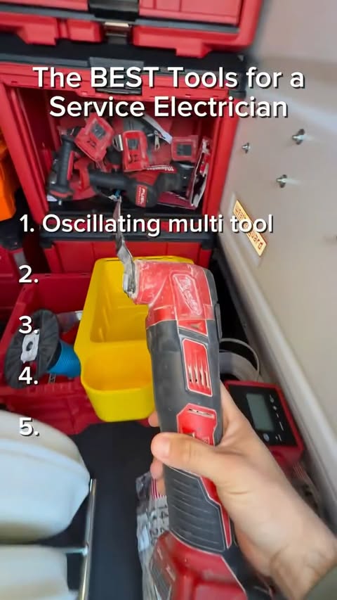 Instagram post by @sparky_izzy for Jobber. Caption reads: [...] #electriciantools #serviceelectrician ....