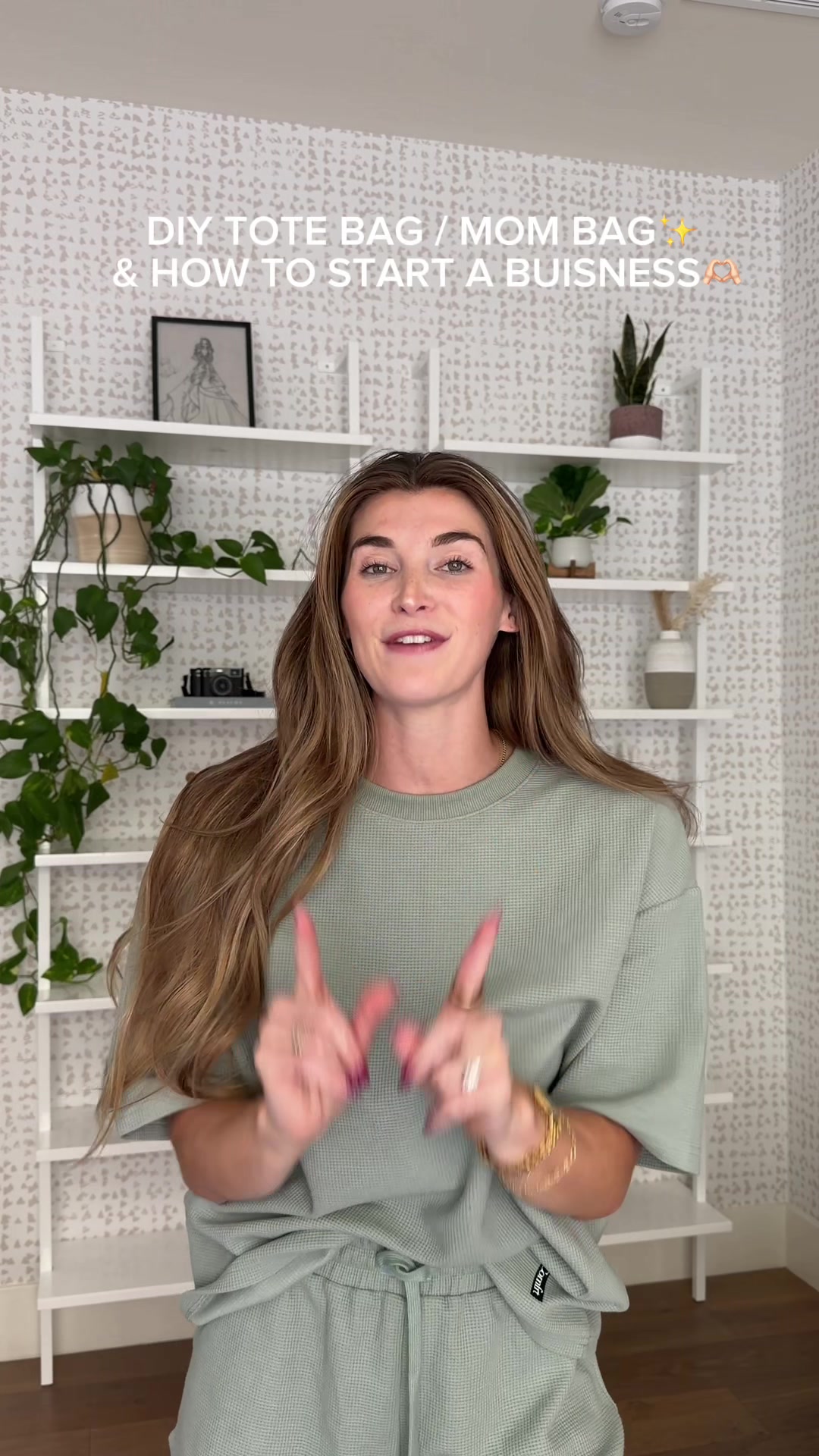 TikTok post by @joshxkatie for Printful. Caption reads: [...] buisness from home this is your sign🥹....