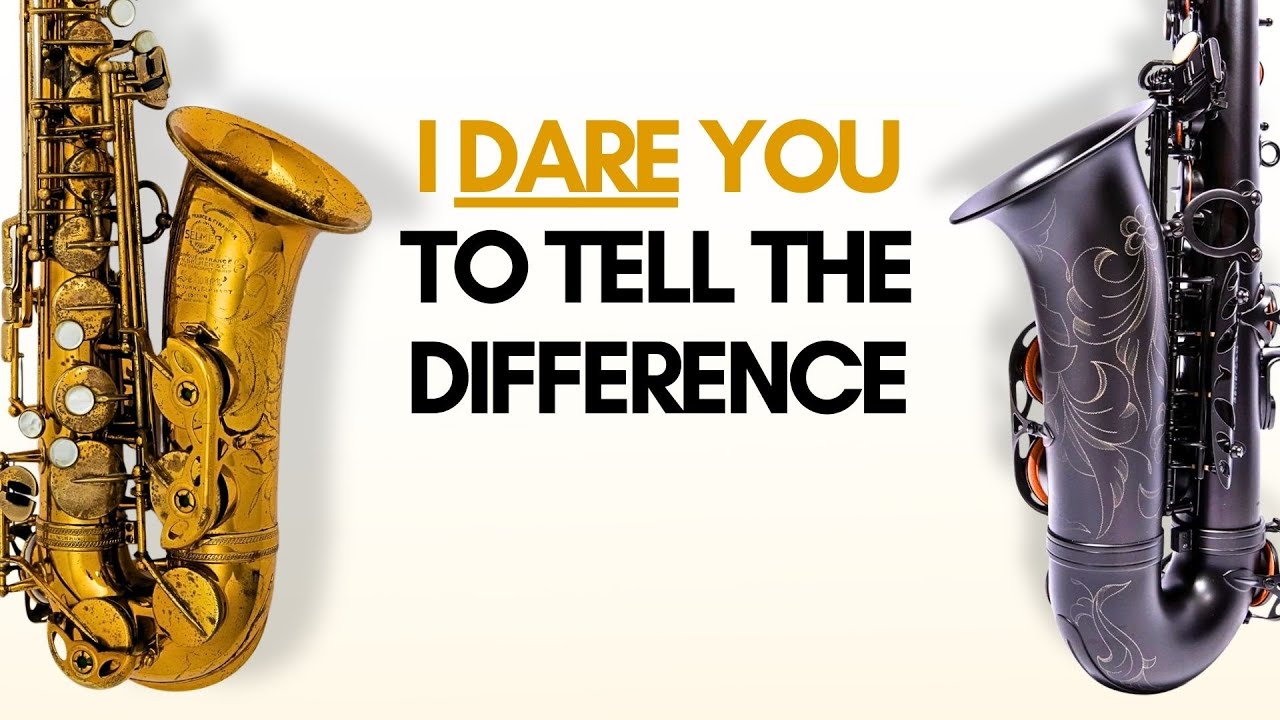 YouTube post by @GetYourSaxTogether for Thomann. Caption reads: BetterSax ‘Session’ Pro Alto vs Selmer Mk VI – Can....