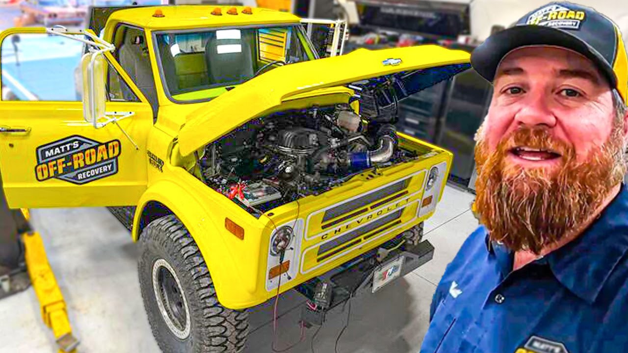 YouTube post by @MattsOffRoadRecovery for Rugged Radios. Caption reads: Things Are Finally Coming Together... Off-Road....