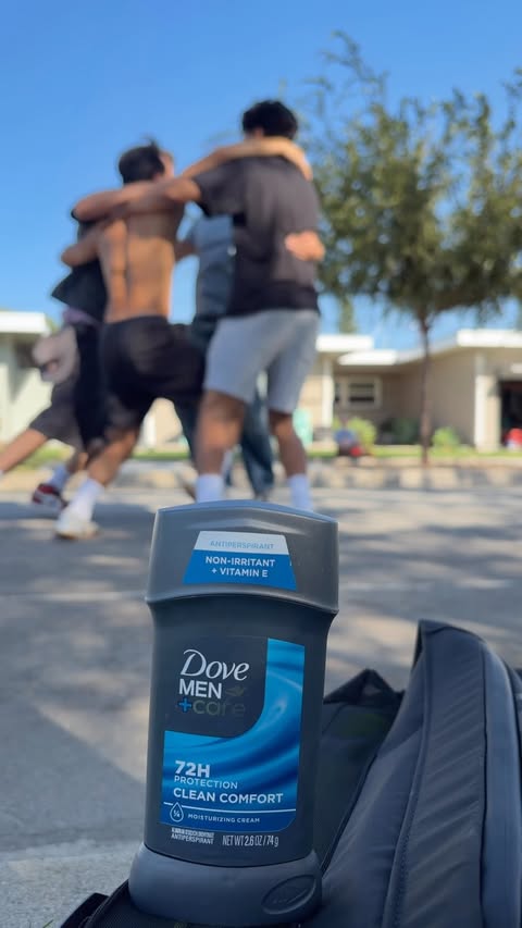 Instagram post by @itsmaxson for Dove Men+Care. Caption reads: #DoveMenPartner @dovemencare he’ll be good for the....