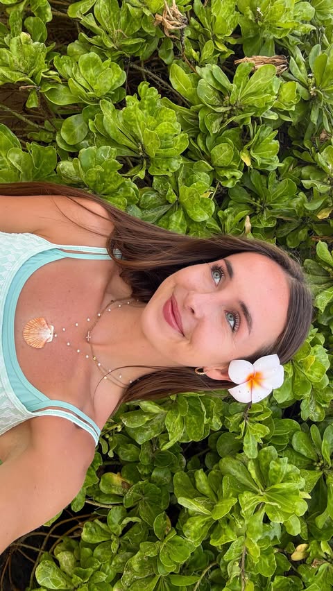 Instagram post by @victoria.elise.guynn for Honey Swim. Caption reads: [...] and calm 🌞 

Bikini is from @thehoneyswim....