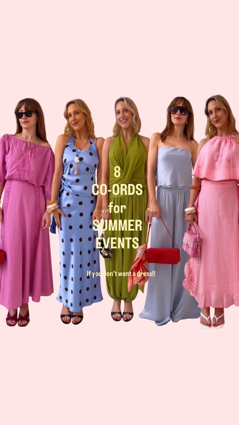 Instagram post by @belleandbunty for 4th & Reckless. Caption reads: 8 Co-ords for Summer Occasions {if you want....