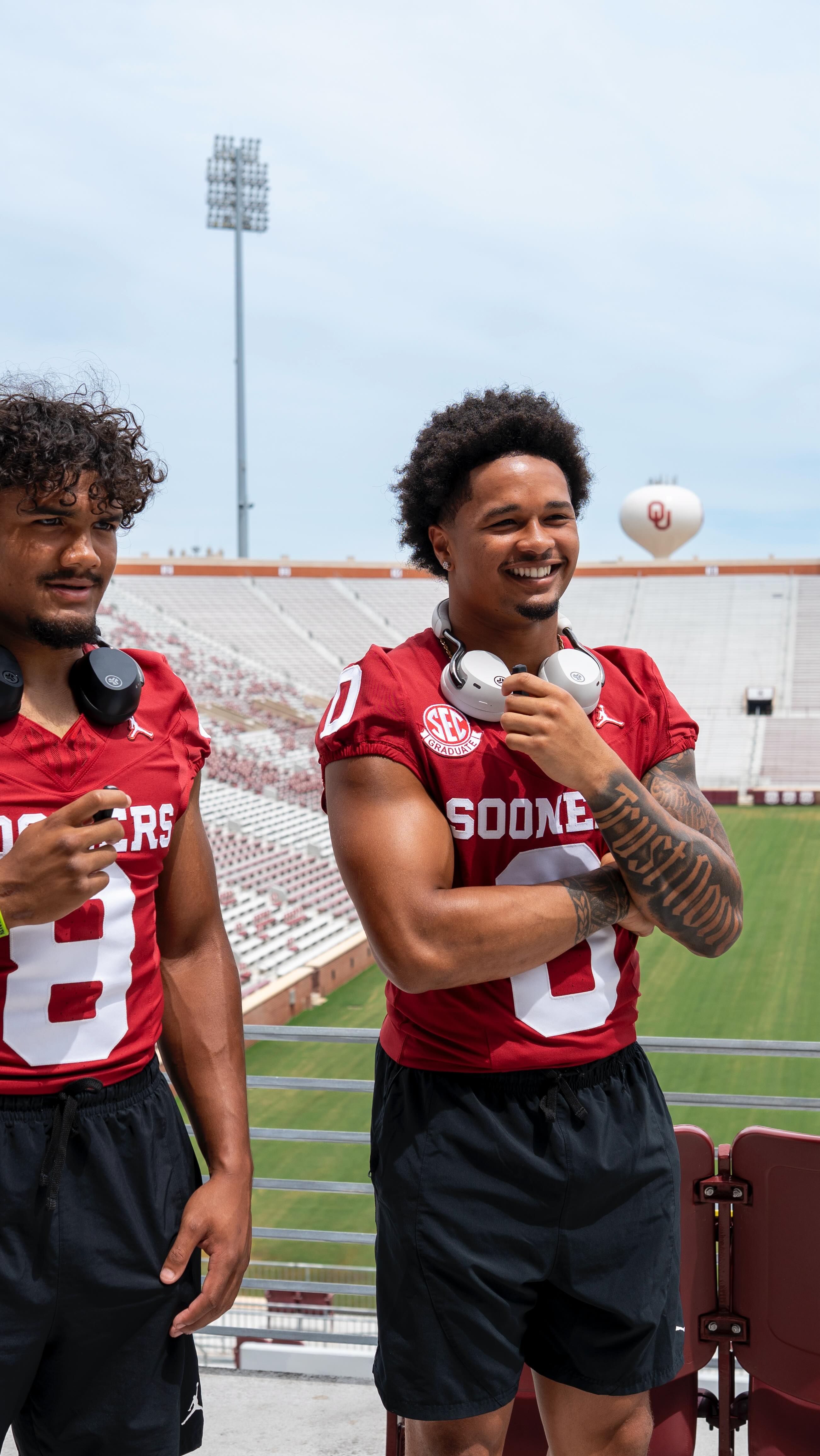 Instagram post by @t.tatum2 for JLab. Caption reads: Get to know JLab Playmakers @jaydnott & @t.tatum2.....