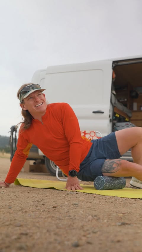 Instagram post by @chrisjfish for NOW Foods. Caption reads: #AD What happens after a long day on the trail....