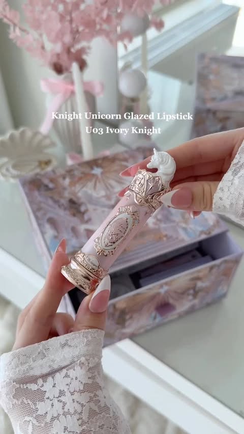 Instagram post by @sofialiaax for Flower Knows Cosmetics. Caption reads: unboxing the new makeup collection of flower knows....