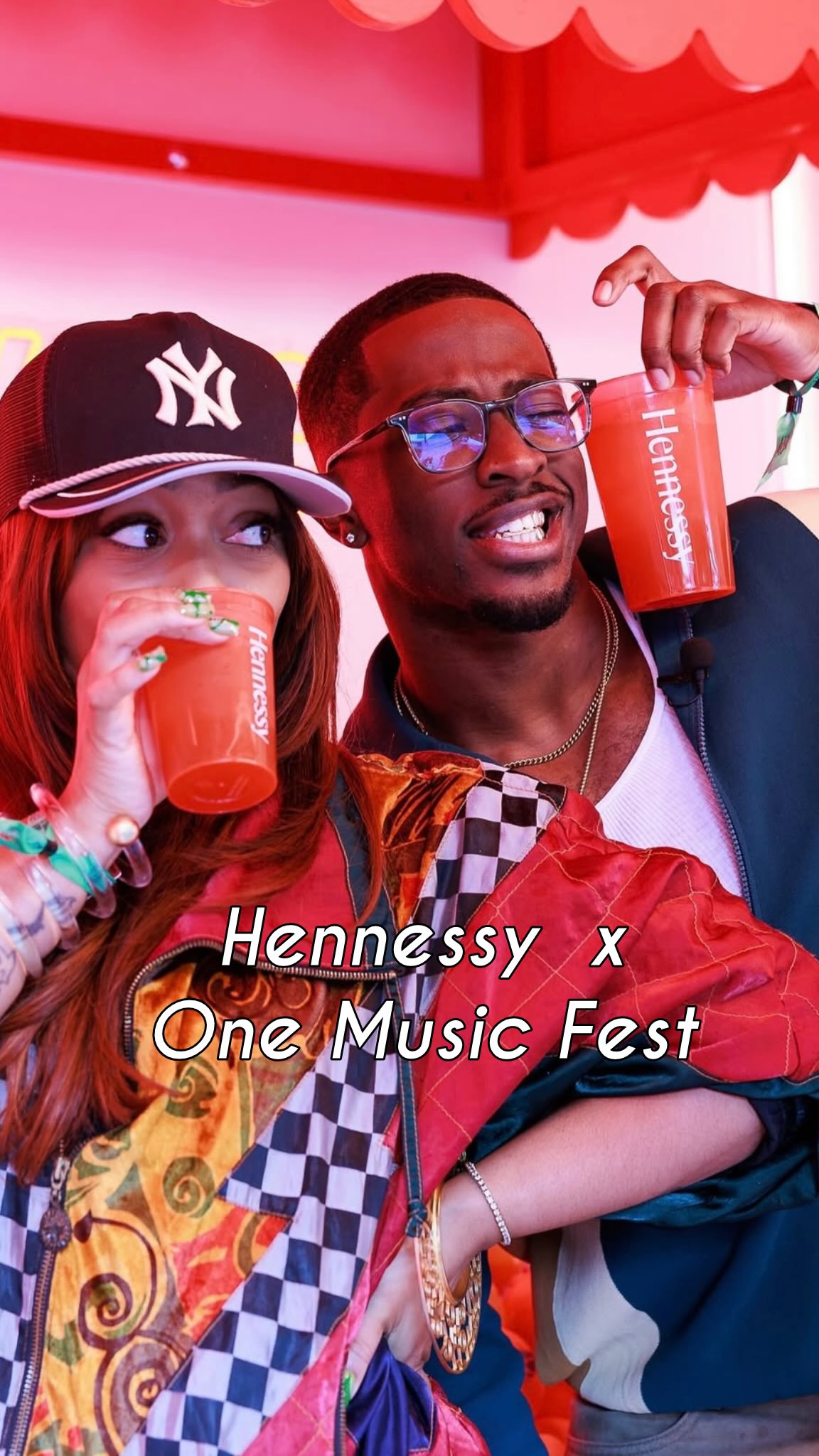 Instagram post by @isaiahxavier for Hennessy. Caption reads: [...] was a TIIIIIIIME! And one thing about....