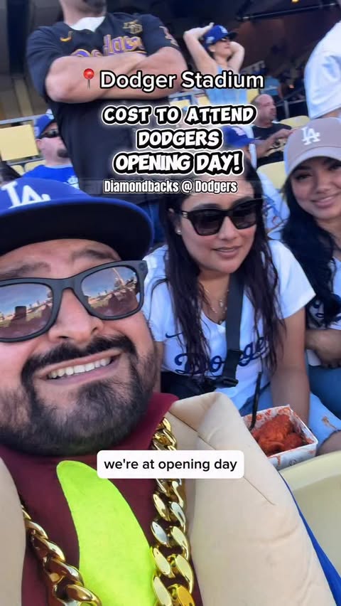 Instagram post by @theladodgerdog for TickPick. Caption reads: [...] #OpeningDay #DodgerStadium #MLB....