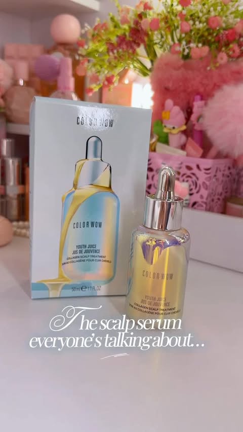Instagram post by @makeupyourmindxox for Influenster. Caption reads: [...] any scalp treatments recently?👀....