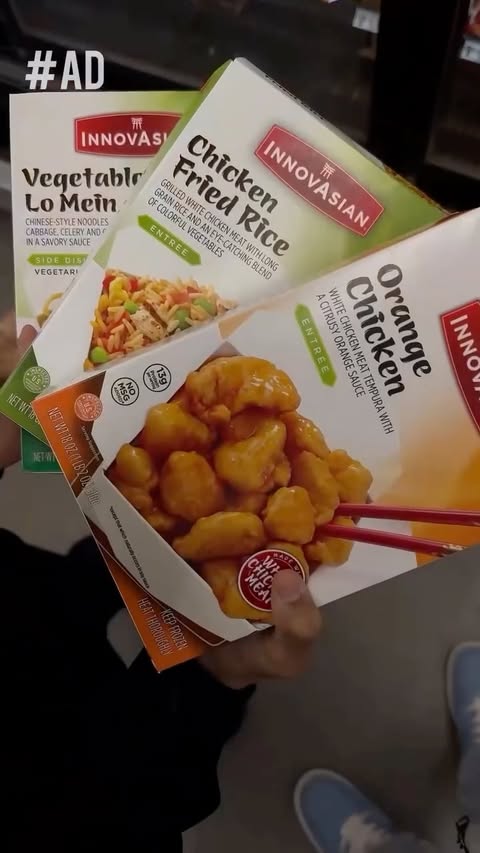 Instagram post by @princesskelise for InnovAsian Cuisine. Caption reads: #AD Life as a college gymnast = nonstop 😅 Between....