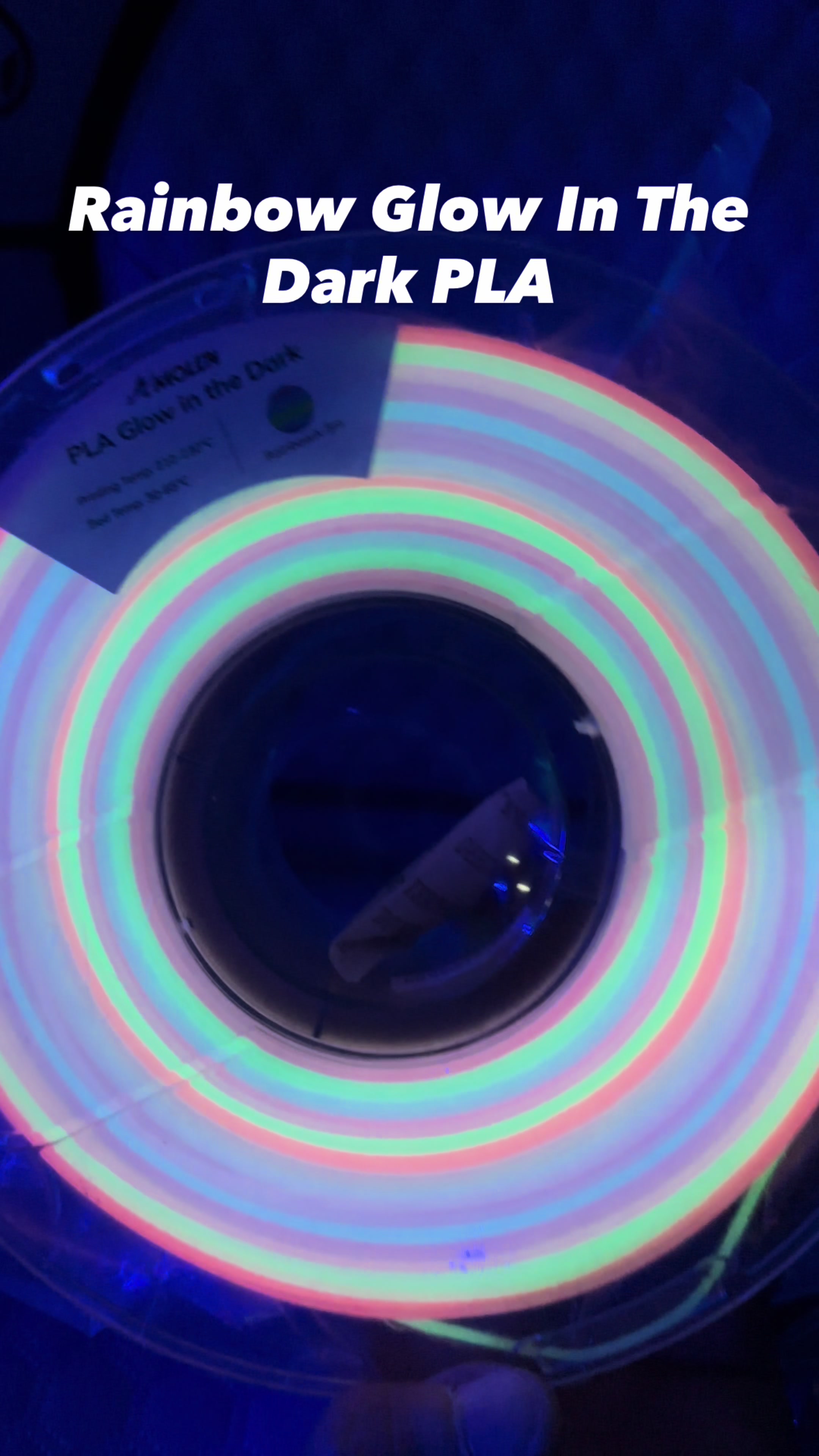 TikTok post by @3dprintexplorer for Amolen. Caption reads: [...] these new glow in the dark colors from....