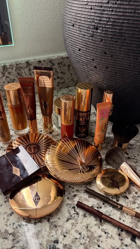 Instagram post by @camisturdi for Charlotte Tilbury. Caption reads: New, improved, and @charlottetilbury ?! Count me....