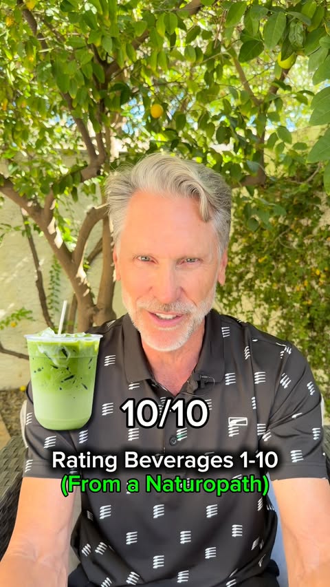 Instagram post by @dr.michaelmurray for iHerb. Caption reads: Think you know which drinks are the healthiest?....