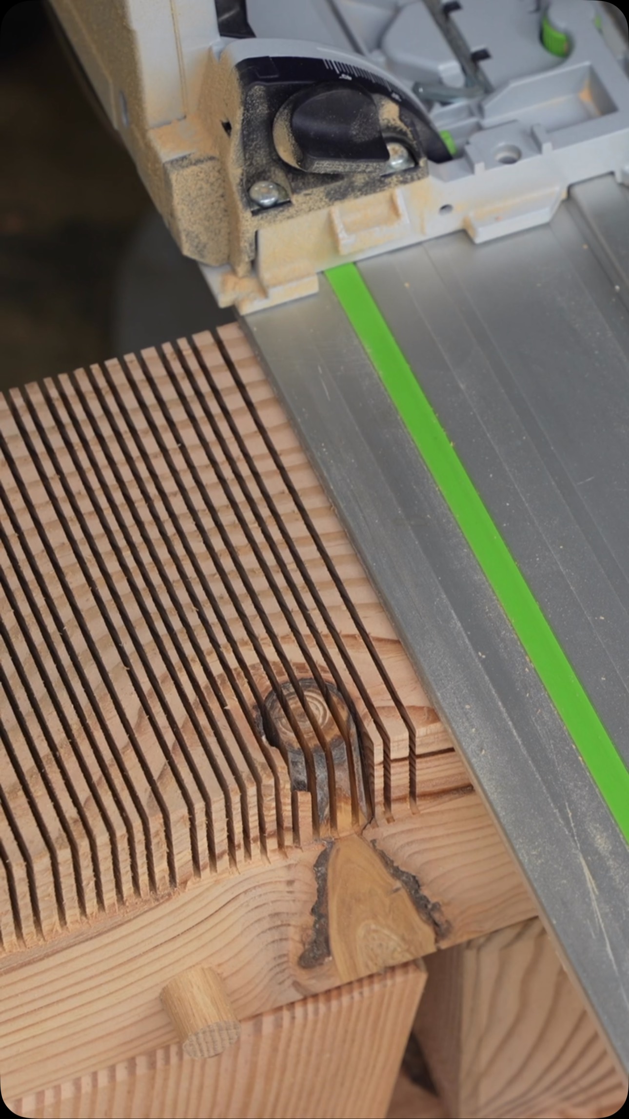 Instagram post by @blacktailstudio for Festool USA. Caption reads: @festool_usa reached out and asked if I’d be....