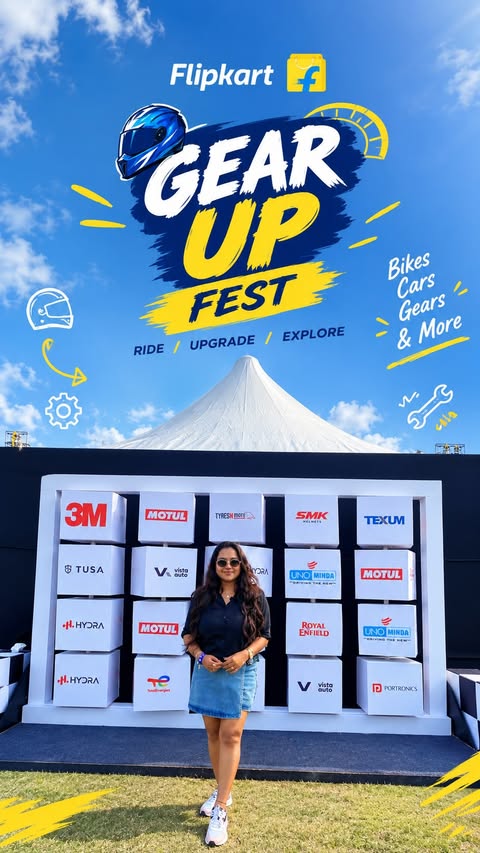 Instagram post by @womanofdreams__ for Flipkart Lifestyle. Caption reads: For the ones who don’t just ride — they live for....