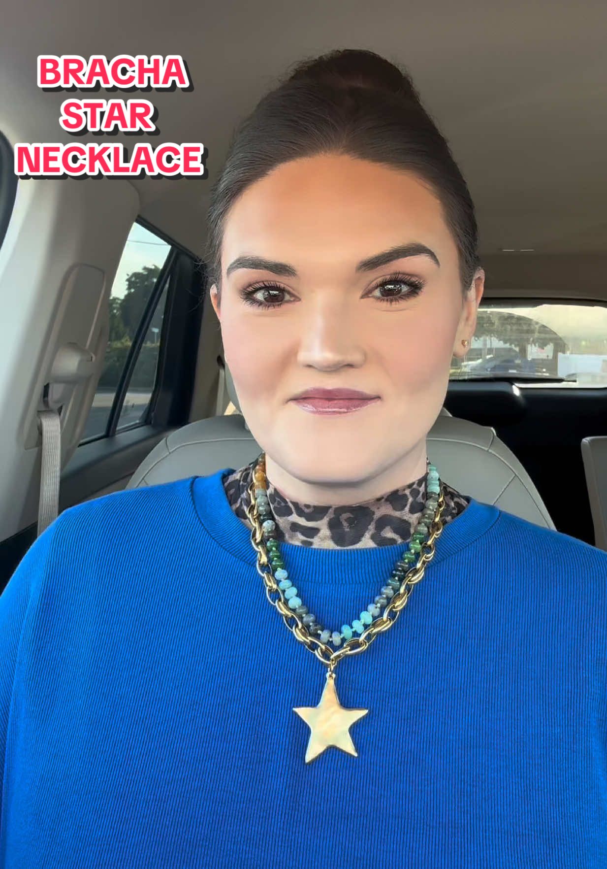 TikTok post by @fe.roper for Bracha. Caption reads: [...] outfit! My favorite necklace from....